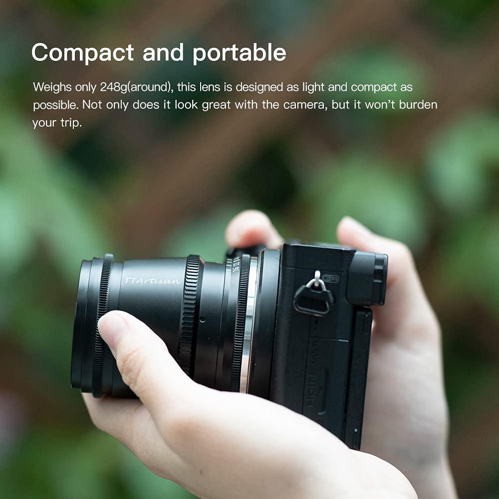 TTArtisan 17mm F1.4 APS-C Manual Focus Wide-Angle Lens for Olympus & Panasonic M4/3 Cameras - Perfect for Landscape, Street & Low-Light Photography