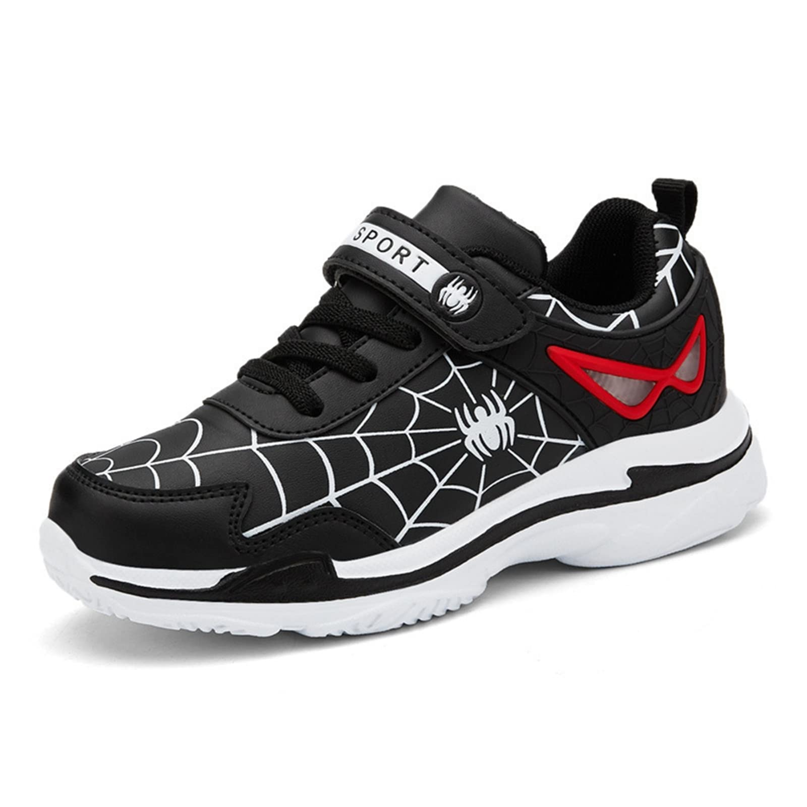 **Boys & Girls Lightweight Leather Sneakers - Kids Toddler Running Tennis Shoes for Active Play & School**