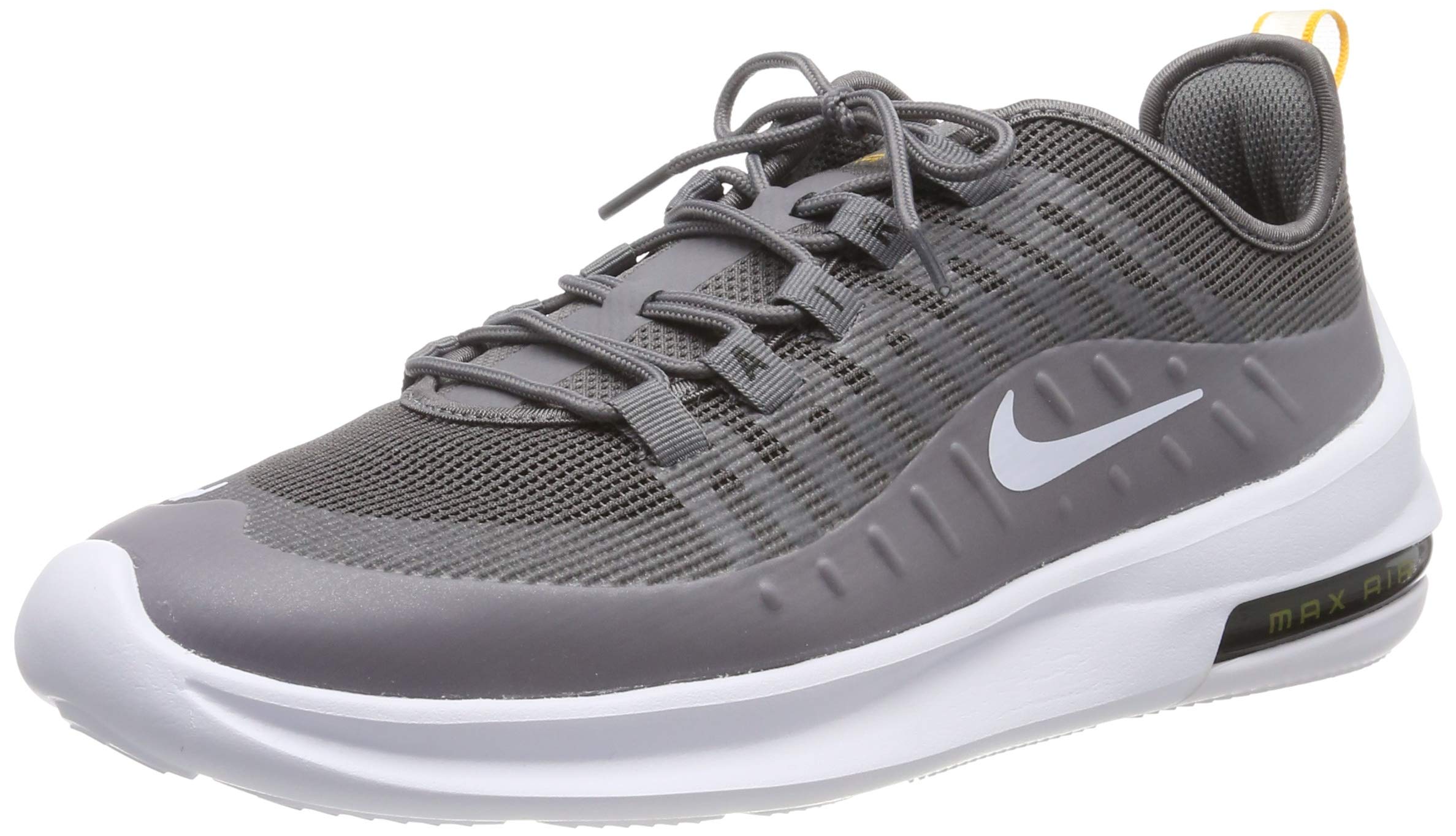 Nike Men's Air Max Axis Running Shoes - Gunsmoke/White/University Gold (AA2148 007) | Comfortable Athletic Sneakers for Jogging, Gym Workouts & Casual Wear