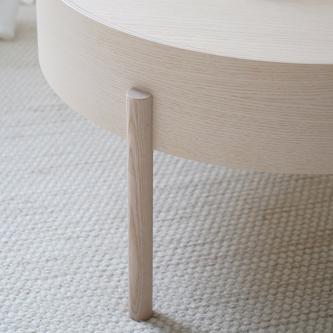 Modern Arc Coffee Table - Sleek Mid-Century Design for Living Room, Lounge & Office - Perfect for Small Spaces & Home Decor