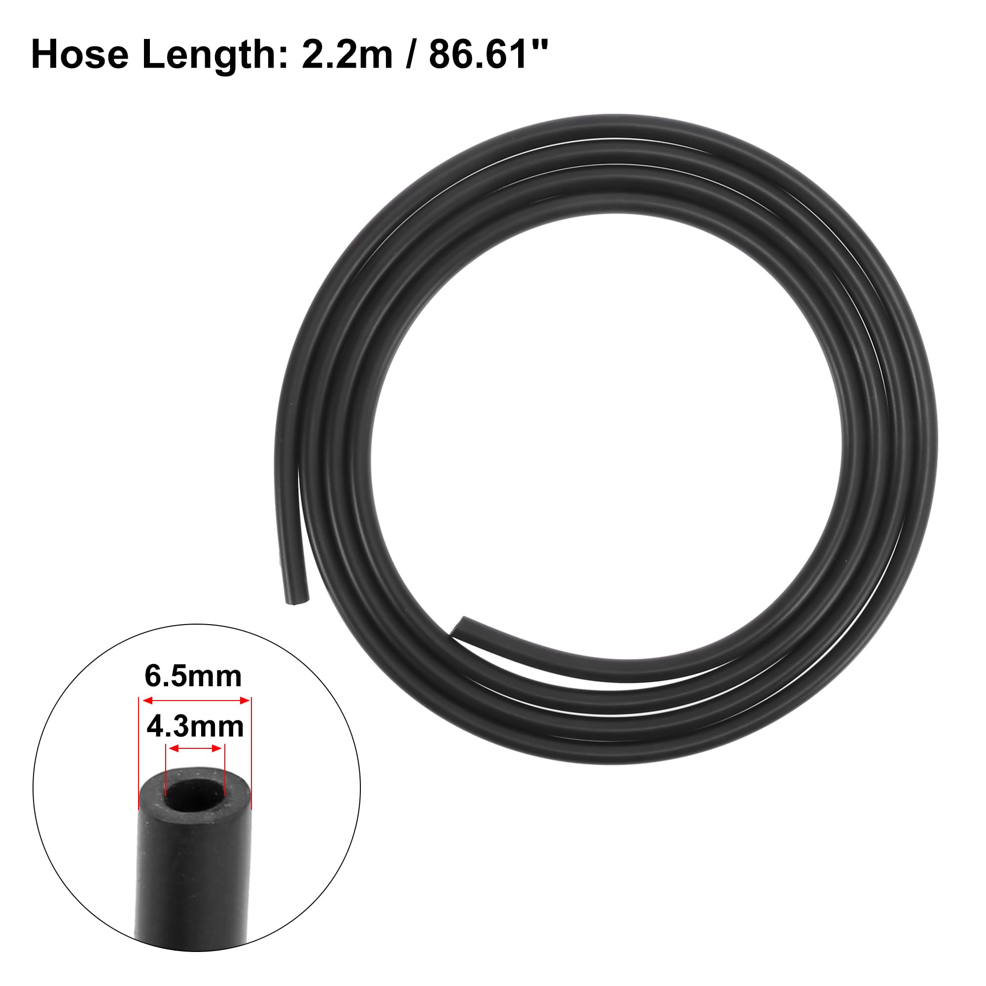 X AUTOHAUX Front Windshield Washer Nozzles Kit Compatible with Toyota Solara 2004-2008 - 2.2M Washer Hose & 2 Connectors - Direct Replacement for 85381-AE020 - Perfect for Windshield Cleaning & Maintenance