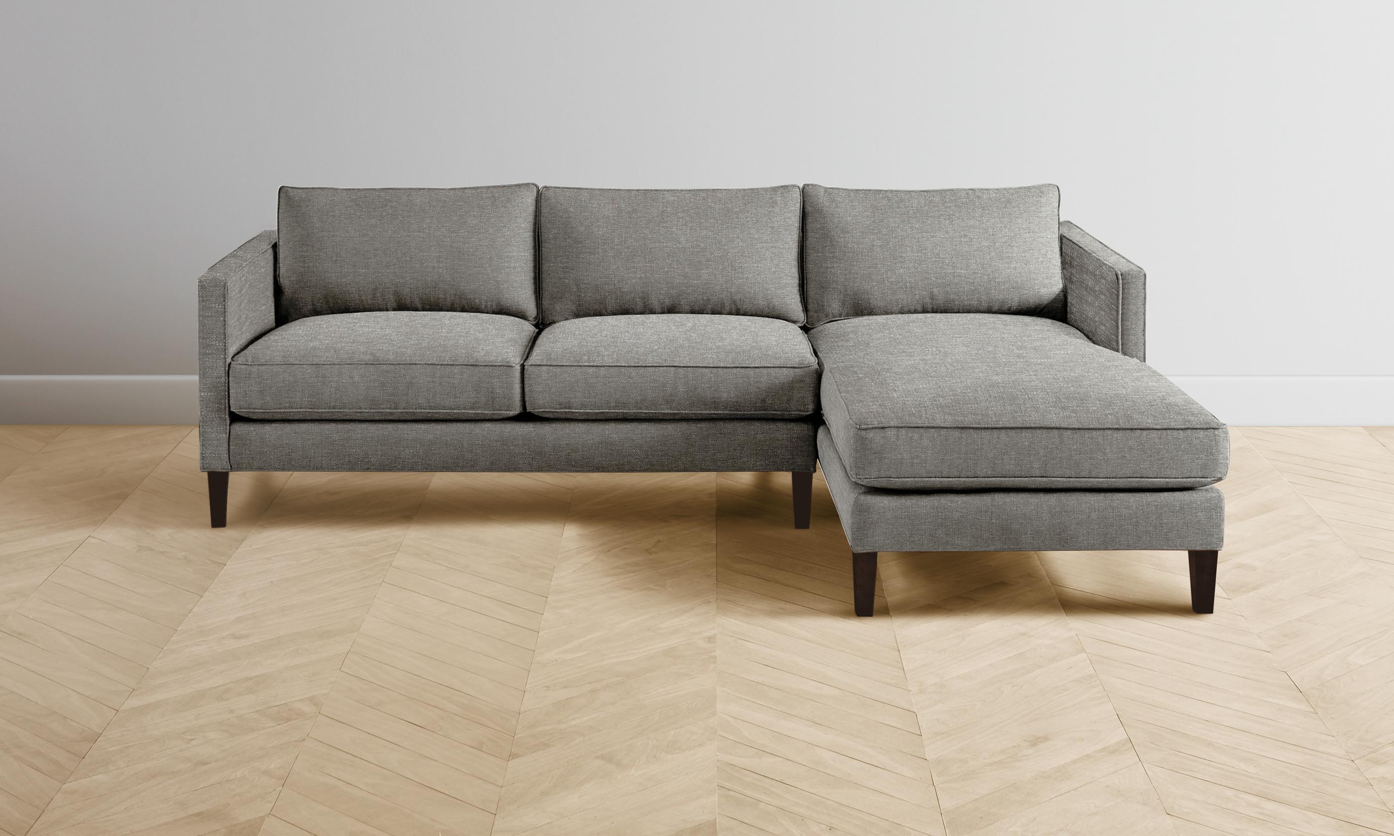 Premium Crosby Sectional Sofa in Merino Granite Fabric - Modern Comfort for Living Room, Lounge & Family Gatherings
