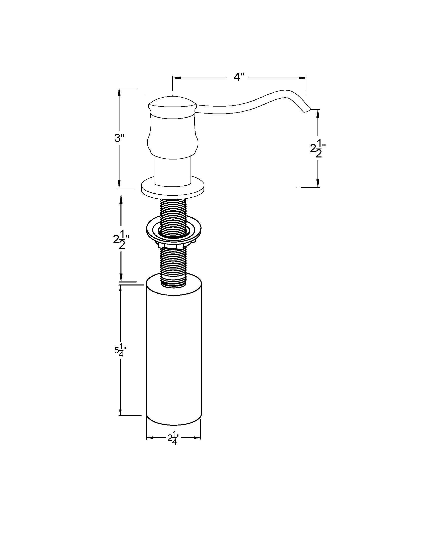 Westbrass D2172-12 Oil Rubbed Bronze Soap and Lotion Dispenser - Elegant Bathroom Accessory for Sinks, Countertops, and Vanities