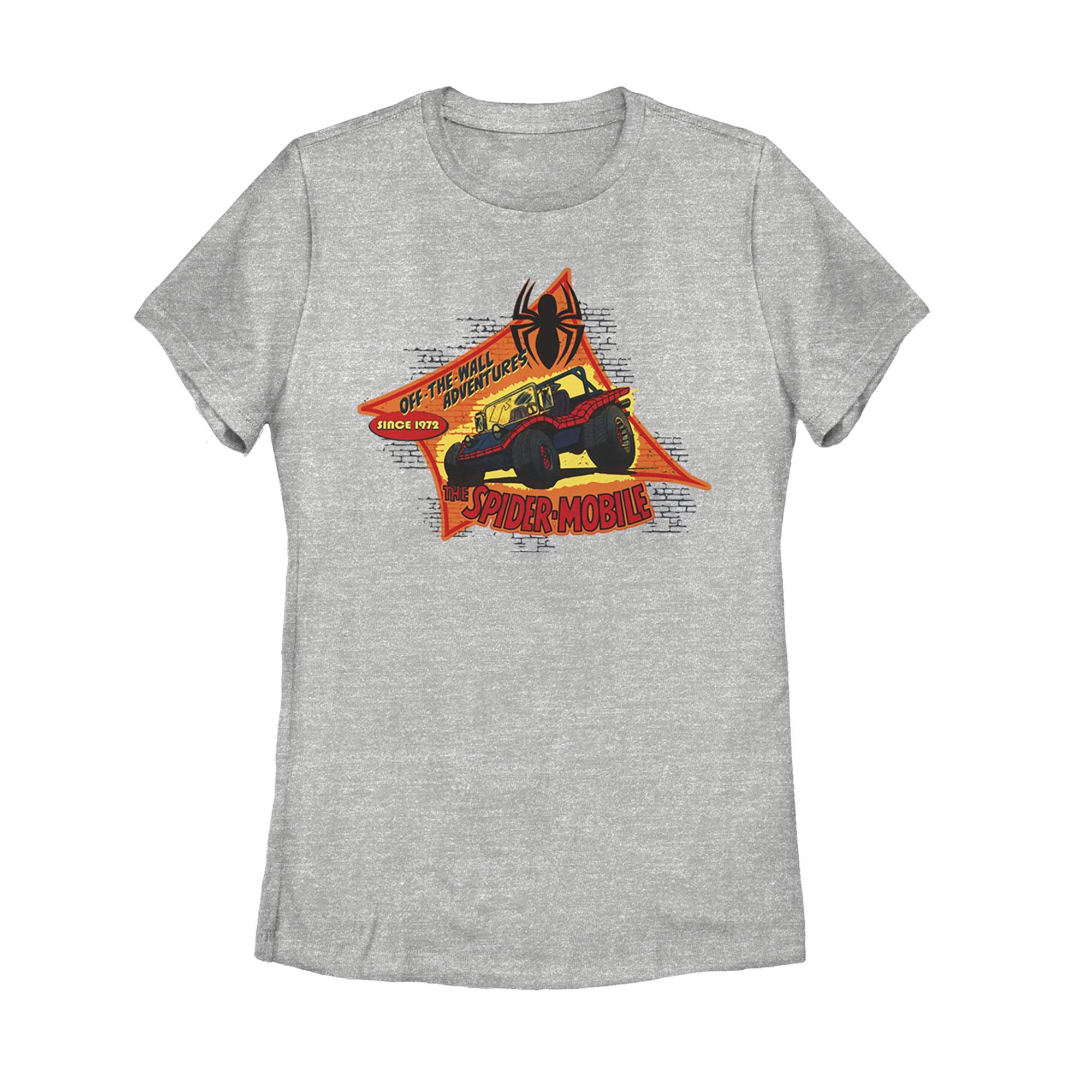 Marvel Women's Spider-Man Graphic Tee - Superhero Adventure Cotton T-Shirt for Casual Wear & Comic Con Outfits