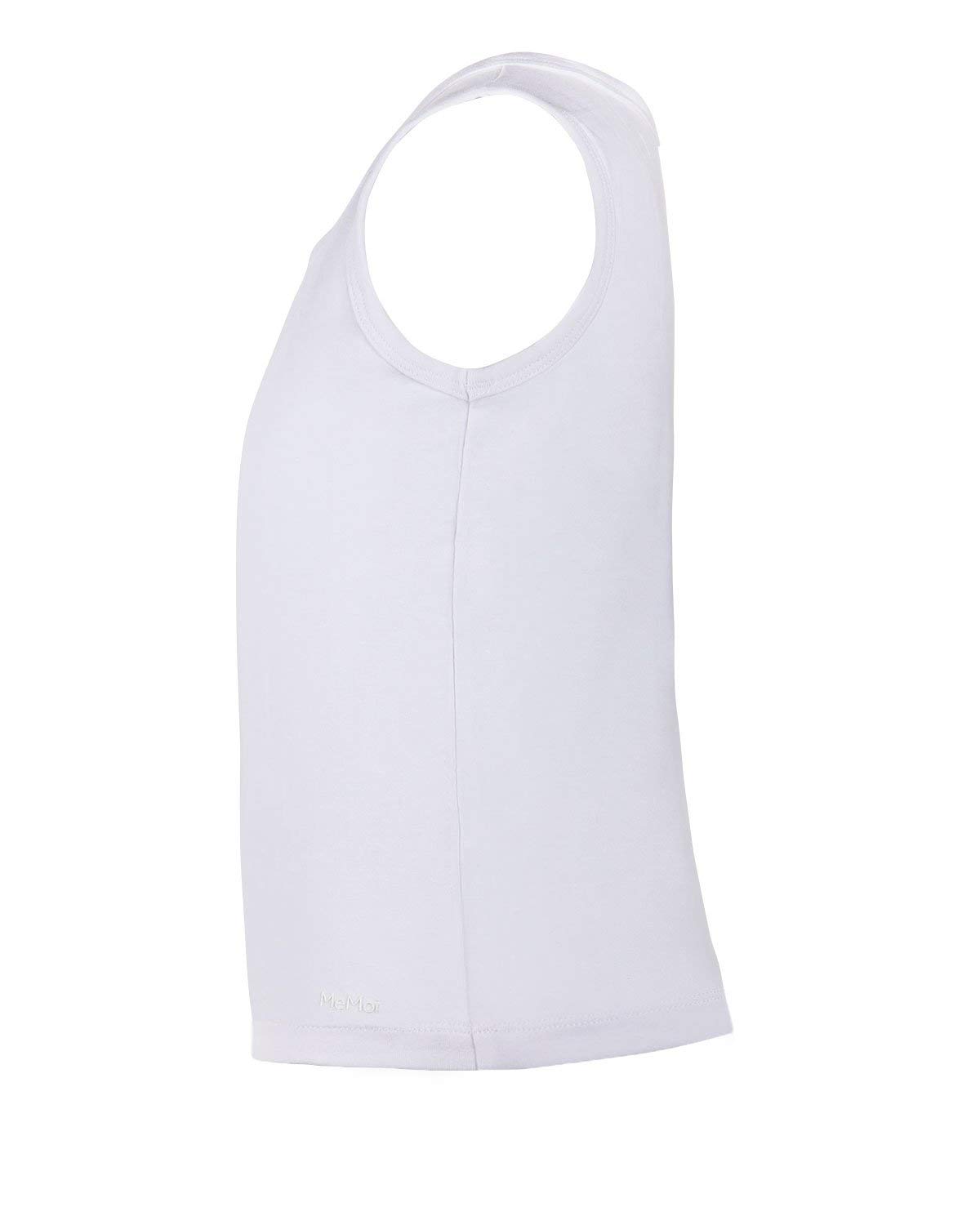 MeMoi Boys' 3-Pack White Cotton Blend Tank Tops for Kids - Comfortable & Breathable Summer Casual Wear for Playdates, Beach, and Outdoor Activities