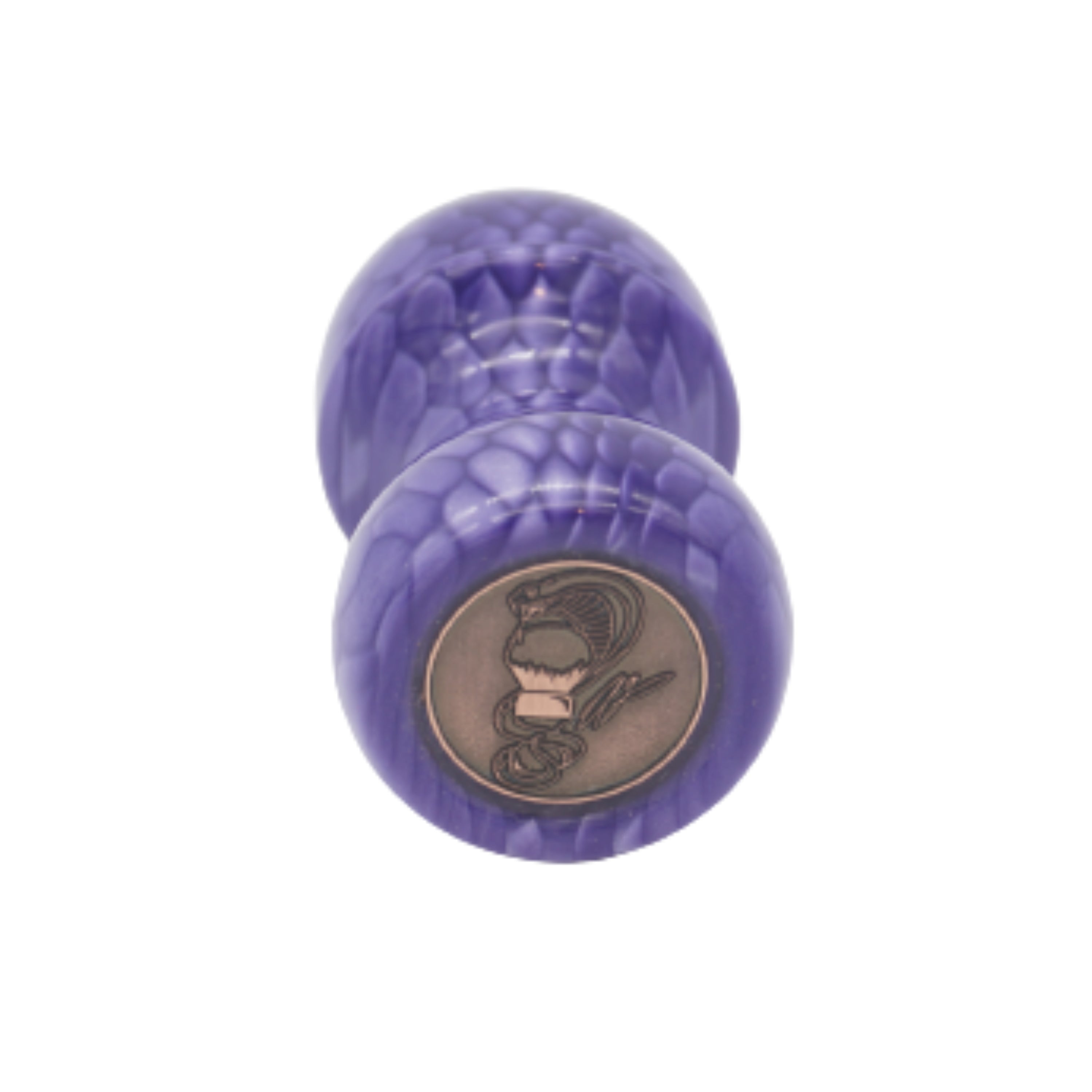 Premium Purple Snakeskin Handcrafted Shaving Brush Handle - Fits 24mm & 26mm Knots - Perfect for Wet Shaving & Grooming Gifts for Men