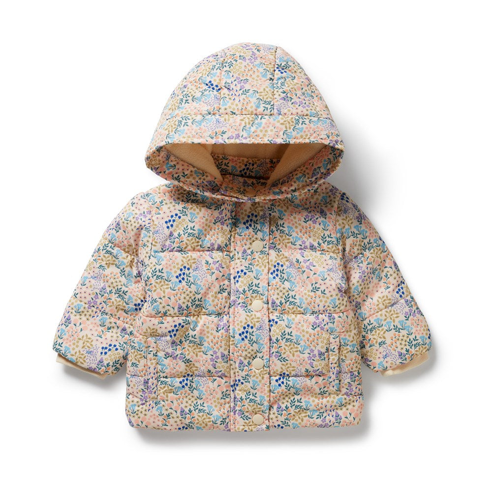 Tiny Bloom Puffer Jacket for Women - Lightweight Winter Coat, Waterproof & Warm Down Jacket - Perfect for Outdoor Activities, Skiing, and Cold Weather Fashion