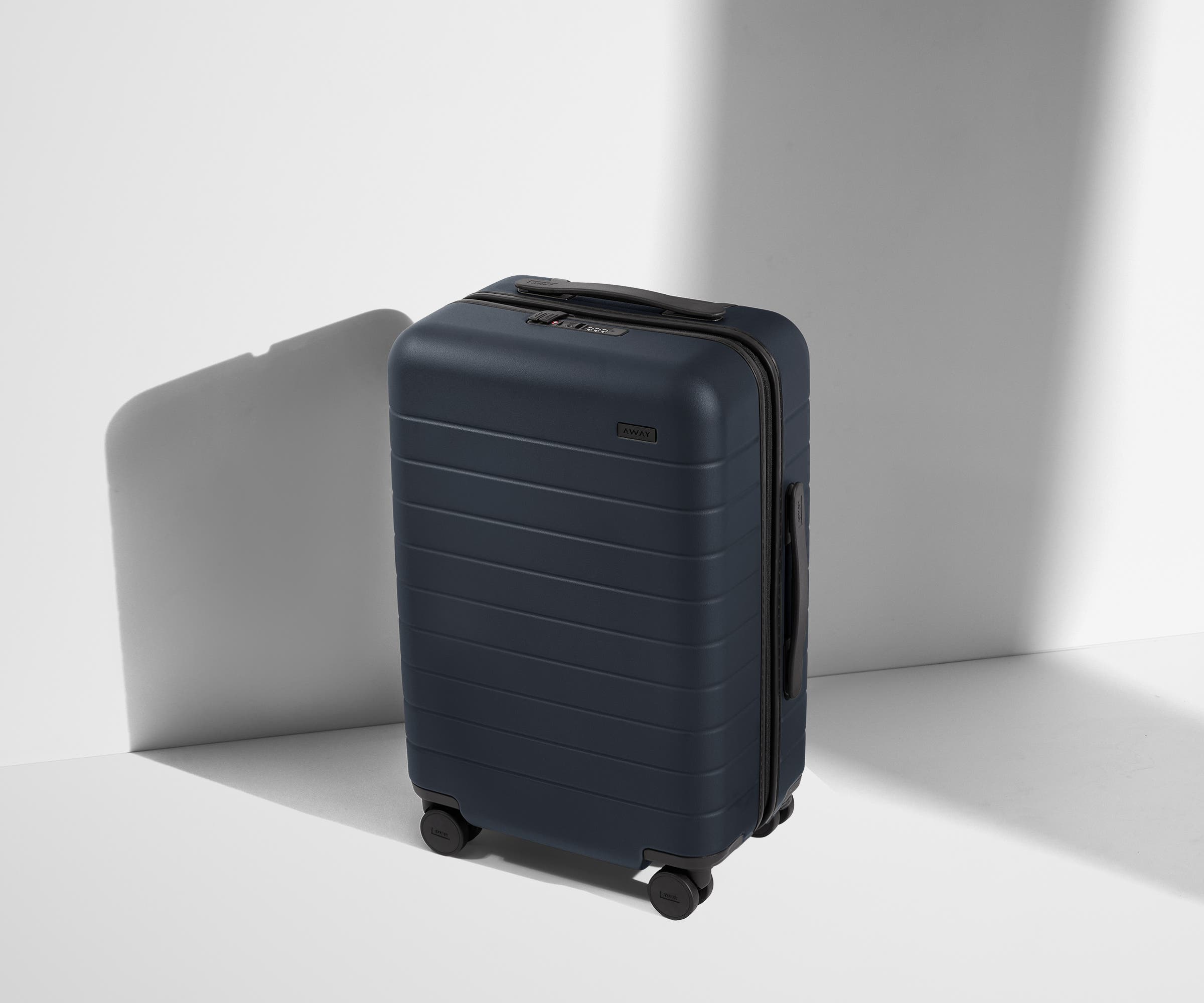 Premium Navy Blue Carry On Luggage - Lightweight & Durable Suitcase for Air Travel, Business Trips & Weekend Getaways