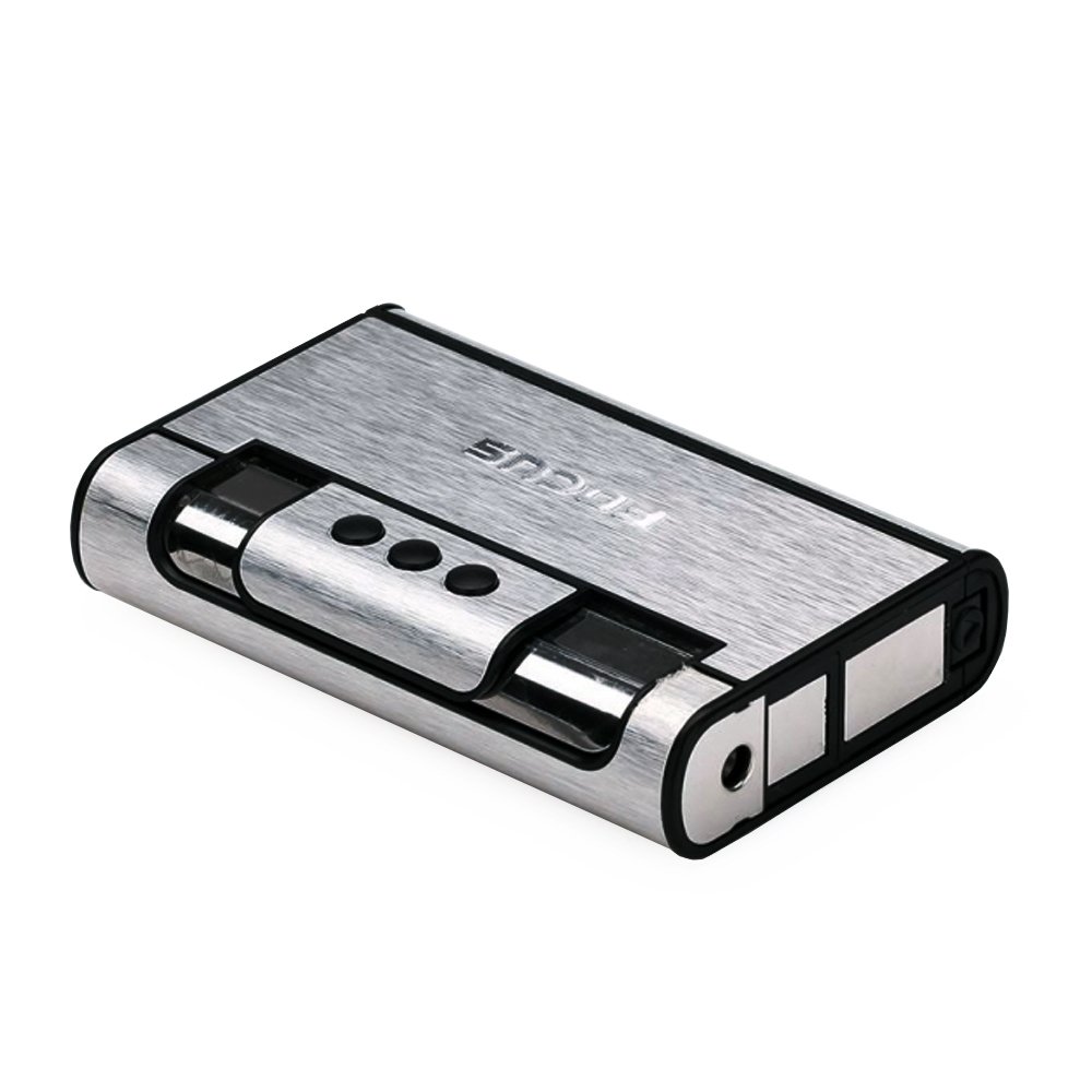 Premium Silver Cigarette Case Dispenser with Butane Jet Torch Lighter - Holds 8 Cigarettes | Compact & Durable Metal Holder for Smoking Accessories | Perfect for Travel, Outdoor Use & Everyday Carry