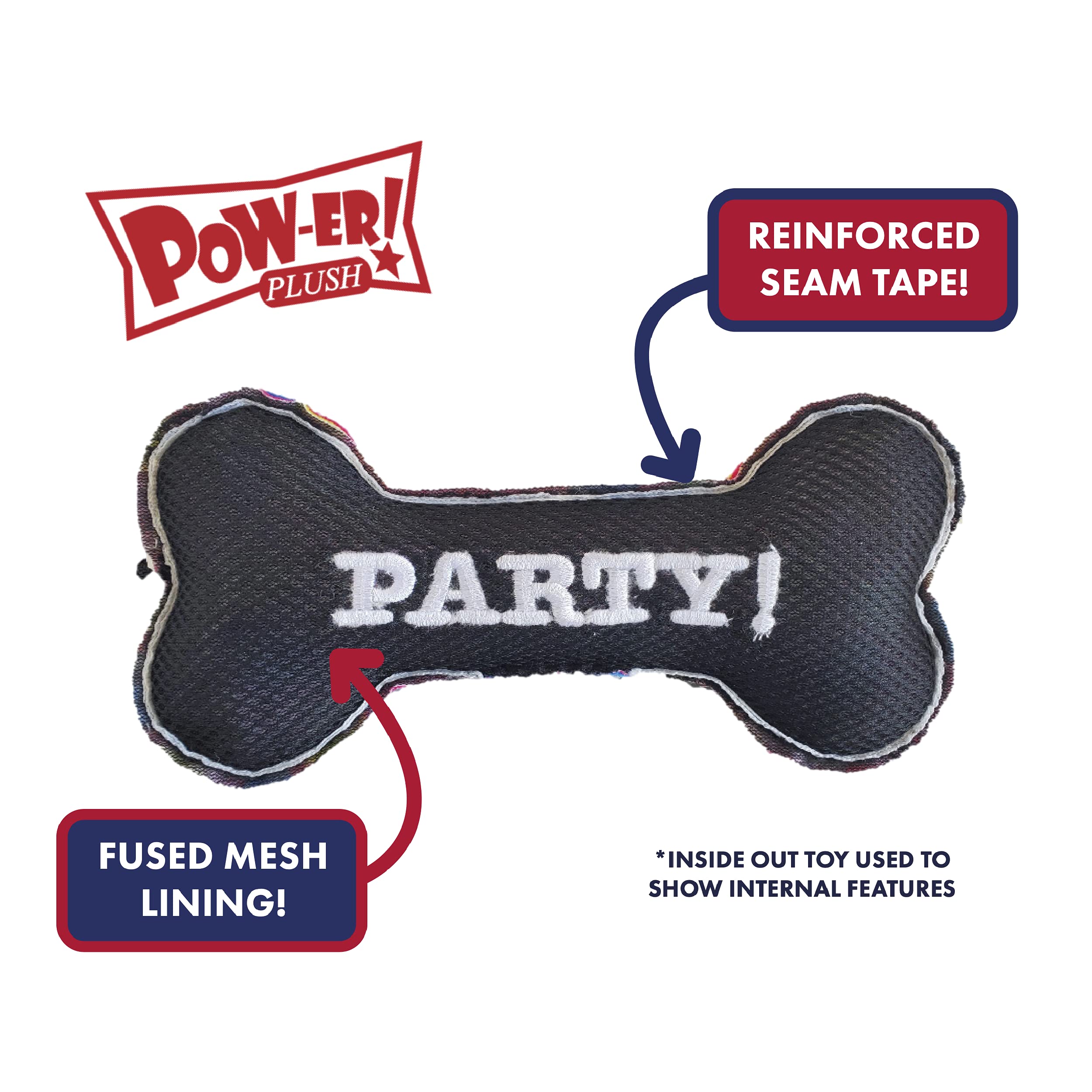 Huxley & Kent Ginger Snapped Large Plush Dog Toy with Squeaker - Funny Christmas Holiday Gift for Dogs | Durable & Safe Power Plush Chew Toy | Perfect for Playtime, Training Rewards & Holiday Gifting