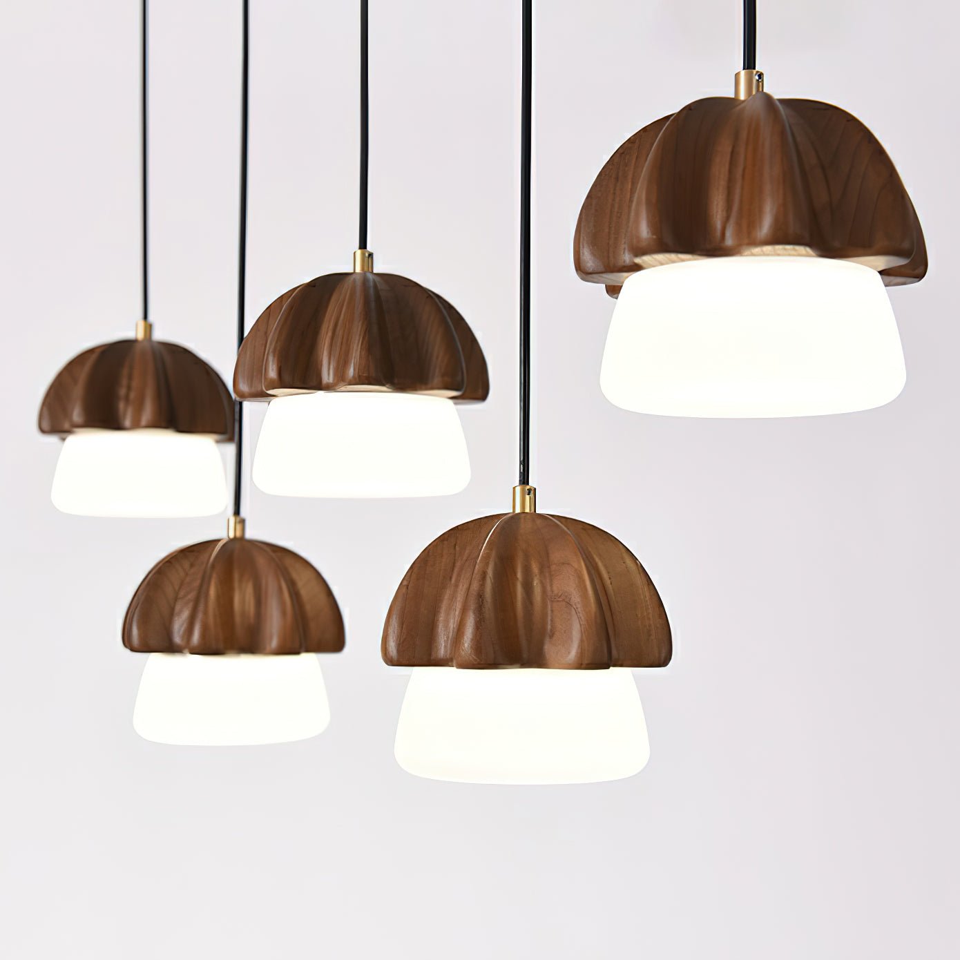 Elegant Mushroom Cluster Chandelier - Modern LED Ceiling Light Fixture for Dining Room, Bedroom & Living Room Decor