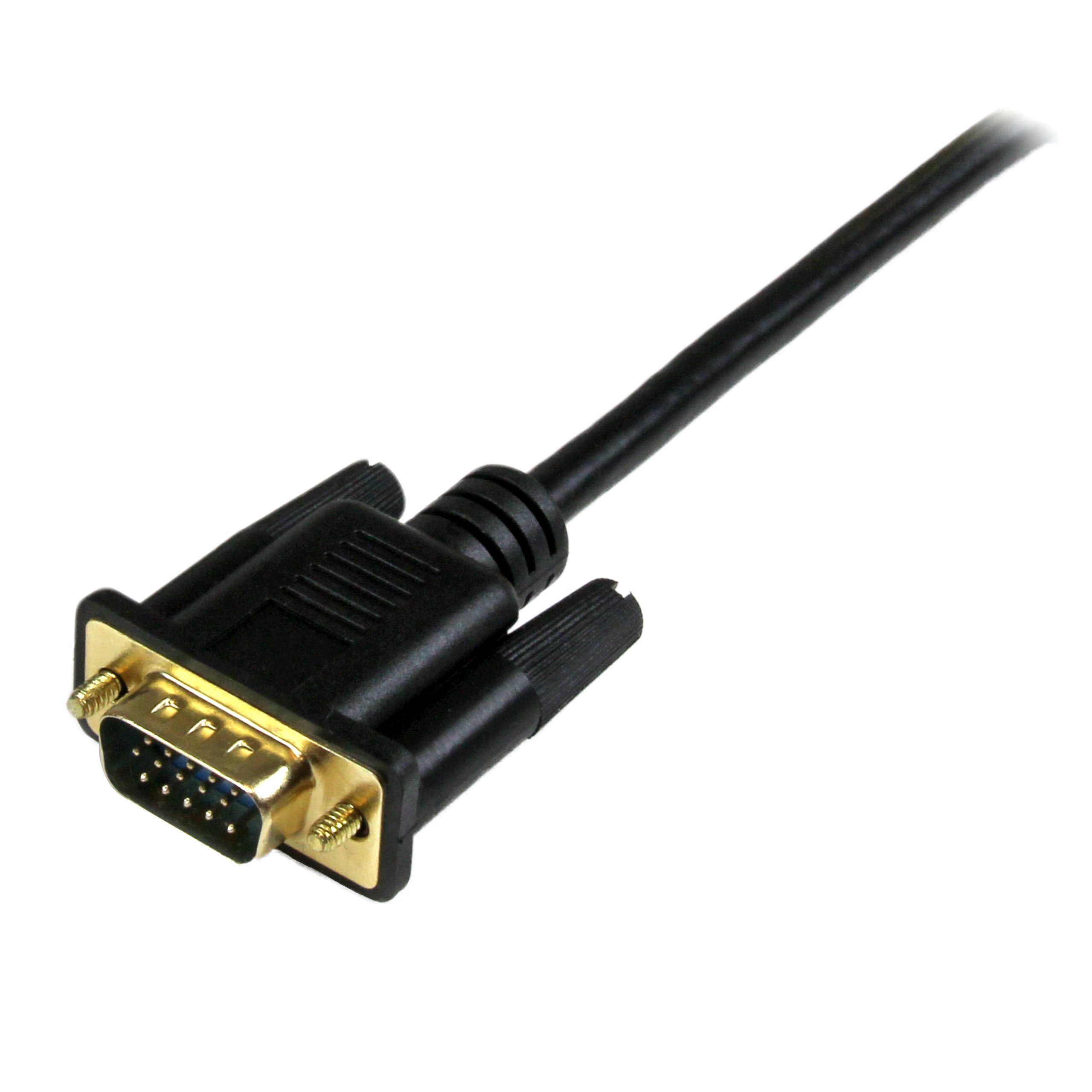 StarTech.com Active HDMI to VGA Cable 10ft (3m) - 1080p Full HD 1920x1200 Resolution - Monitor & Computer Video Adapter - Perfect for Laptop to Monitor, Projector, or TV Connections (HD2VGAMM10)
