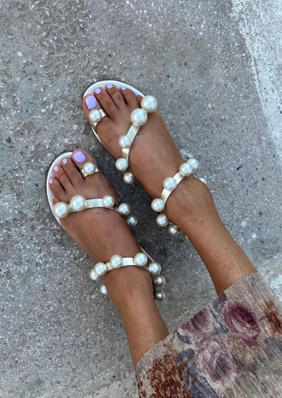 Elina Linardaki Women's Chantilly Gold Sandals - Comfortable Summer Beach Wedding Shoes for Outdoor Parties & Vacations