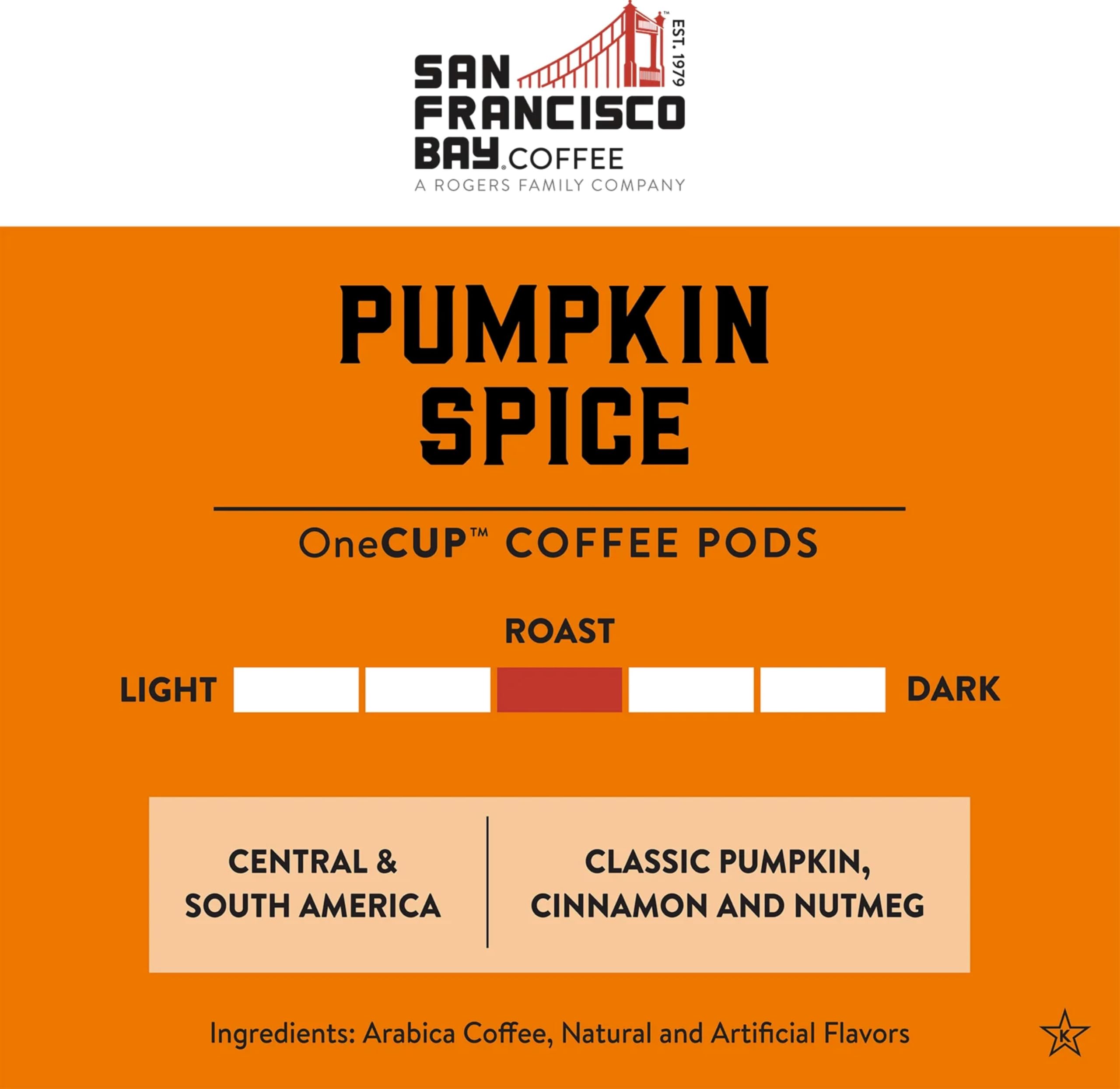 San Francisco Bay Compostable Coffee Pods - Pumpkin Spice (80 Count) K-Cup Compatible with Keurig 2.0, Flavored Medium Roast Coffee | Perfect for Fall Mornings, Office Brewing & Holiday Gatherings