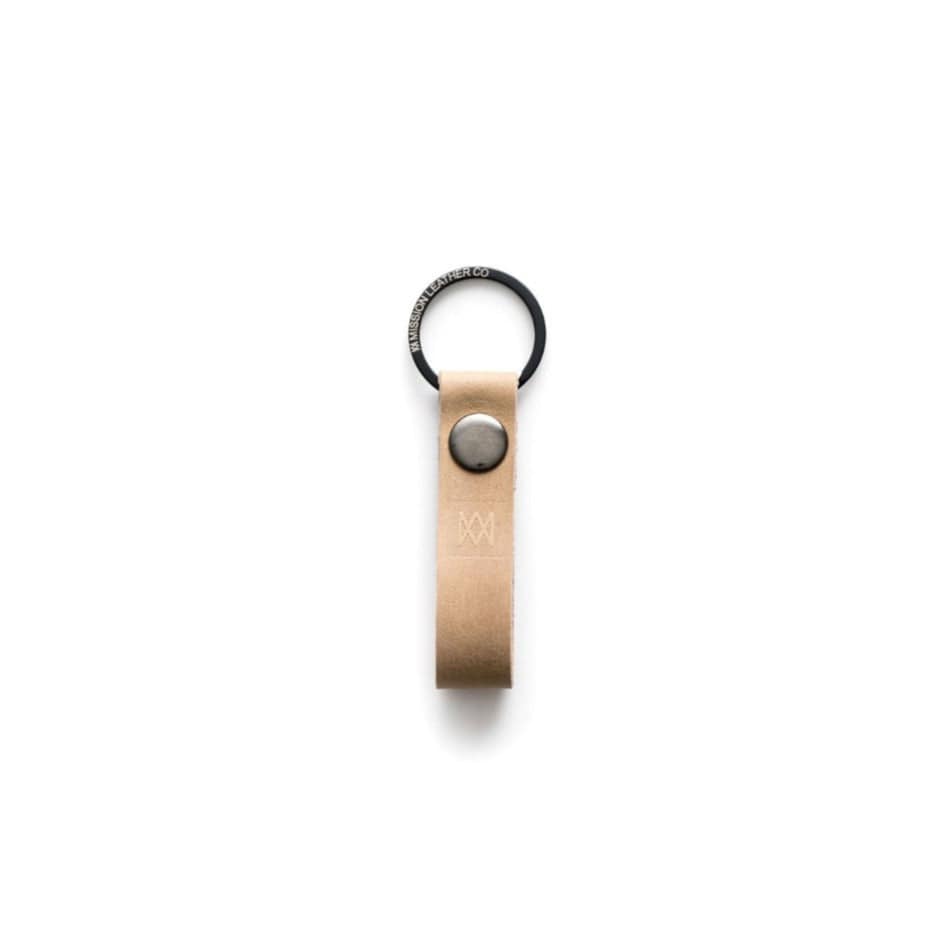 Premium Genuine Leather Keychain with Metal Loop - Durable & Stylish for Keys, Bags, and Everyday Carry Essentials