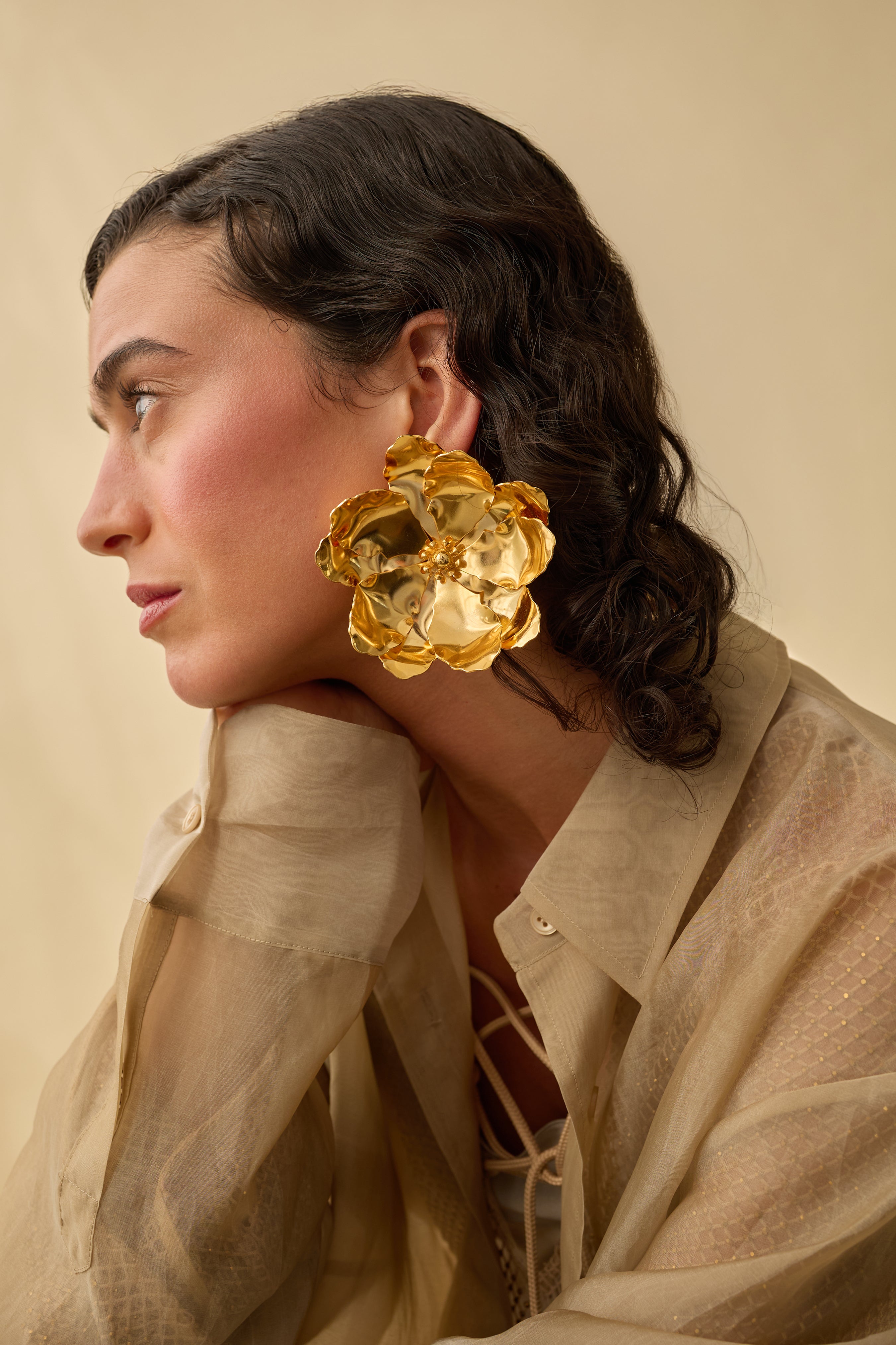 Lilly Bloom Clip On Earrings for Women - Non-Pierced Fashion Earrings for Parties & Special Occasions