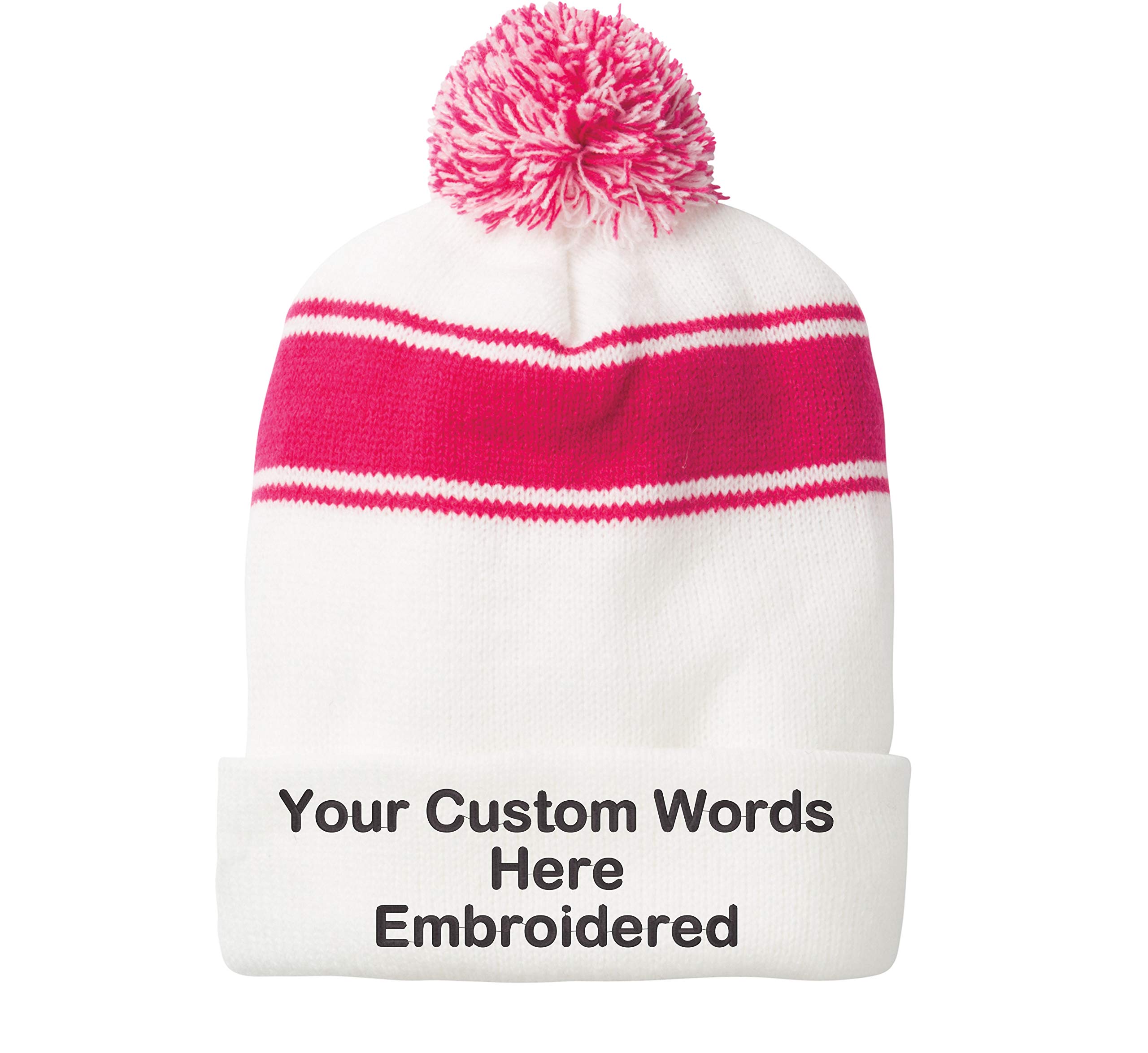 Custom Embroidered Beanie with Personalized Text - Perfect for Gifts, Sports Teams & Winter Fashion