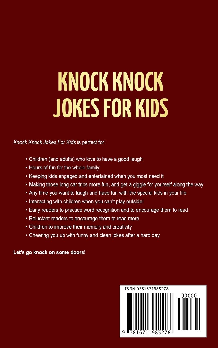 Best Knock Knock Jokes Book for Kids Ages 5-7 | Clean Family Fun Gift Book | Perfect for Bedtime, Road Trips & Classroom Activities