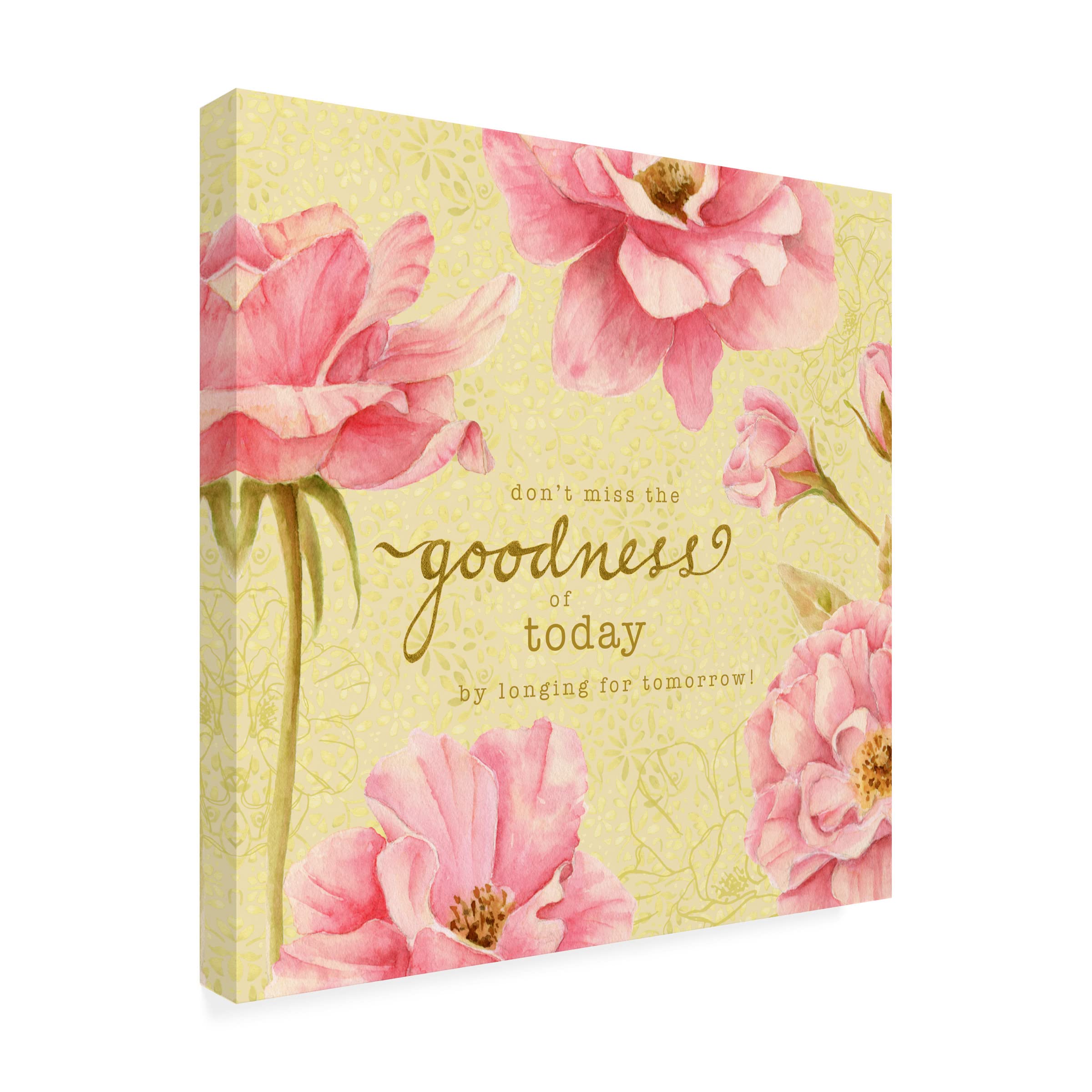 Trademark Fine Art 'Goodness Wall Art' Canvas Print by Yachal Design - Inspirational Home Decor for Living Room, Bedroom & Office