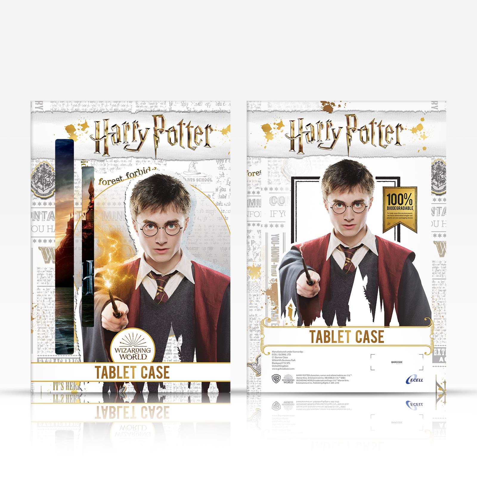 Officially Licensed Harry Potter Gryffindor Quidditch Deathly Hallows Leather Book Wallet Case for Kindle Paperwhite 1/2/3 - Perfect for Reading & Travel Protection