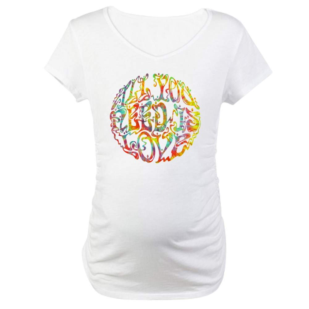All Need Love 513 Tie-Dye Maternity T-Shirt - Comfortable & Stylish Pregnancy Tee for Moms-to-Be | Perfect for Casual Wear, Baby Showers & Maternity Photos