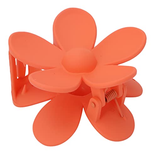 Elegant Orange Flower Hair Clip for Women & Girls - Non-Slip, Lightweight Hair Accessory for Weddings, Parties & Daily Wear