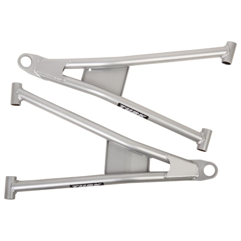 TUSK Mohawk Extreme Duty High Clearance Lower A-Arms for UTV/ATV - Silver Finish (Hardware Not Included) | Off-Road Racing, Trail Riding & Heavy-Duty Performance Upgrades