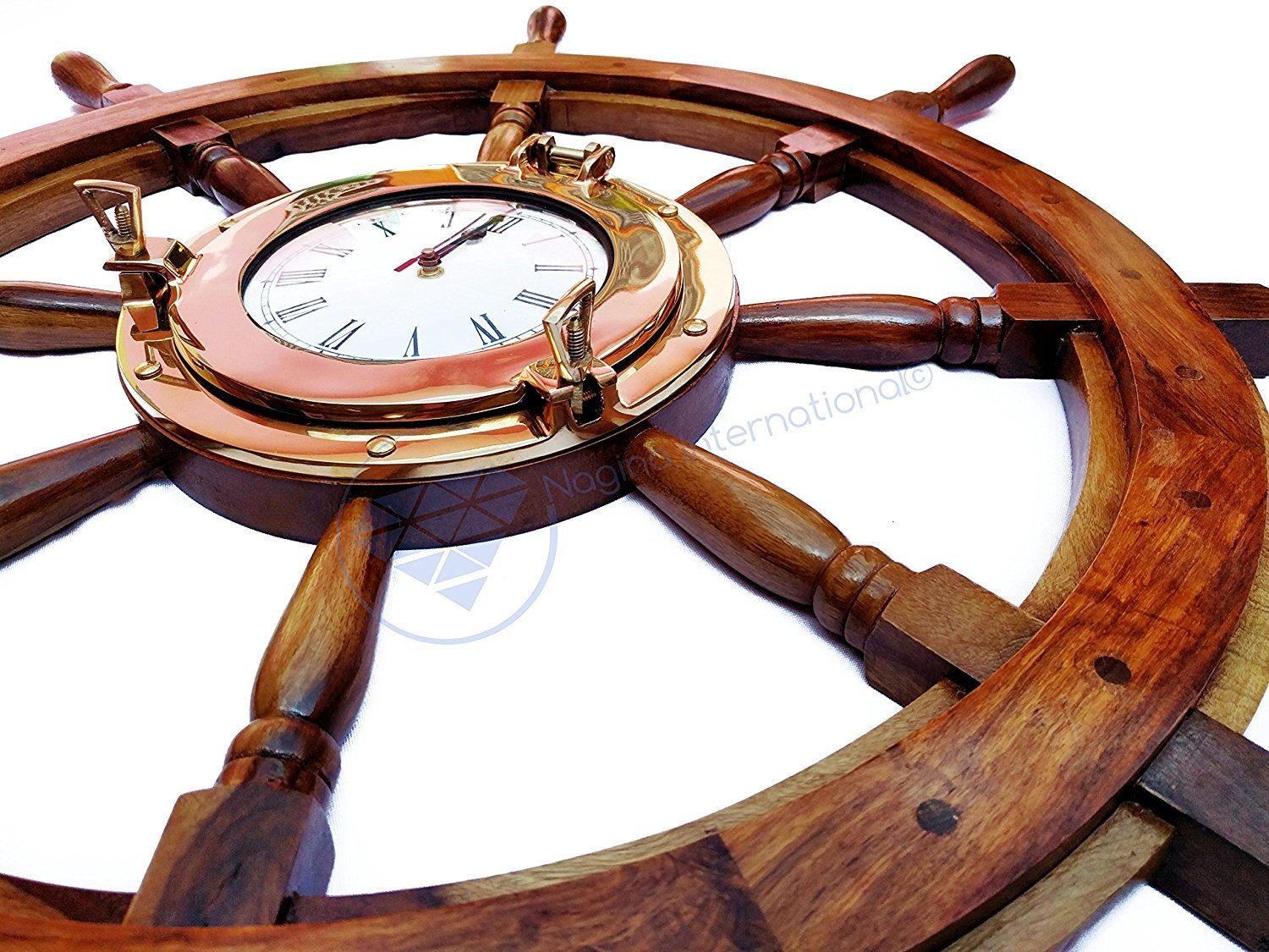 Nagina International Deluxe Nautical Porthole Clock - 42