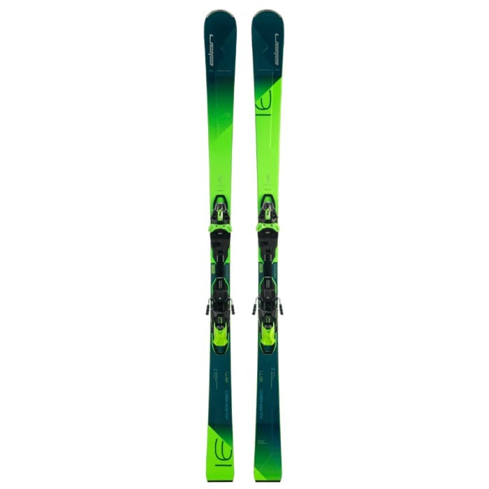 Elan 2023 AMPHIBIO 16 TI FUSIONX Skis with EMX 12.0 GW FUSION X Bindings - Black/Green (DB192219) - Perfect for All-Mountain Skiing and Freeride Adventures