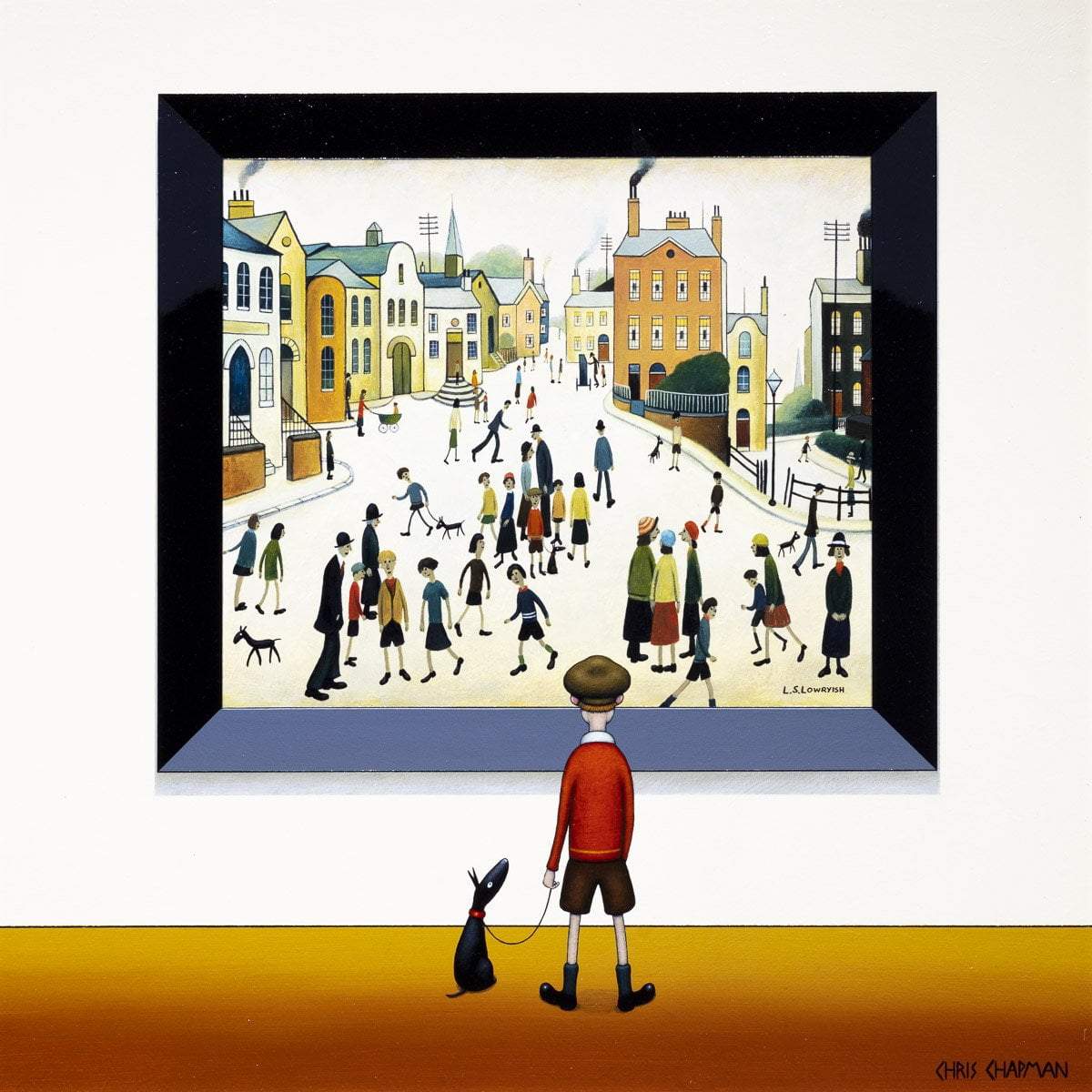 Original Crowded Street Urban Art Print - Perfect for Home Decor, Office Wall Art & Gift Ideas