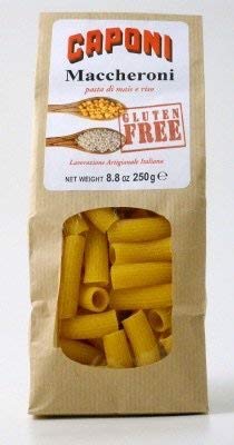Caponi Gluten Free Pasta - Maccheroni | Organic Wheat-Free Italian Macaroni | Perfect for Vegan, Keto & Celiac Diets | Great for Pasta Salads, Casseroles & Family Dinners