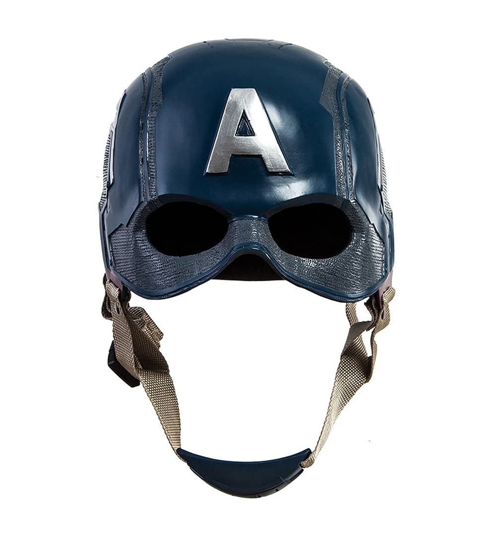 Captain America Helmet - Blue Cosplay Mask for Captain America Costume | Perfect for Halloween, Comic Con, and Superhero Themed Parties