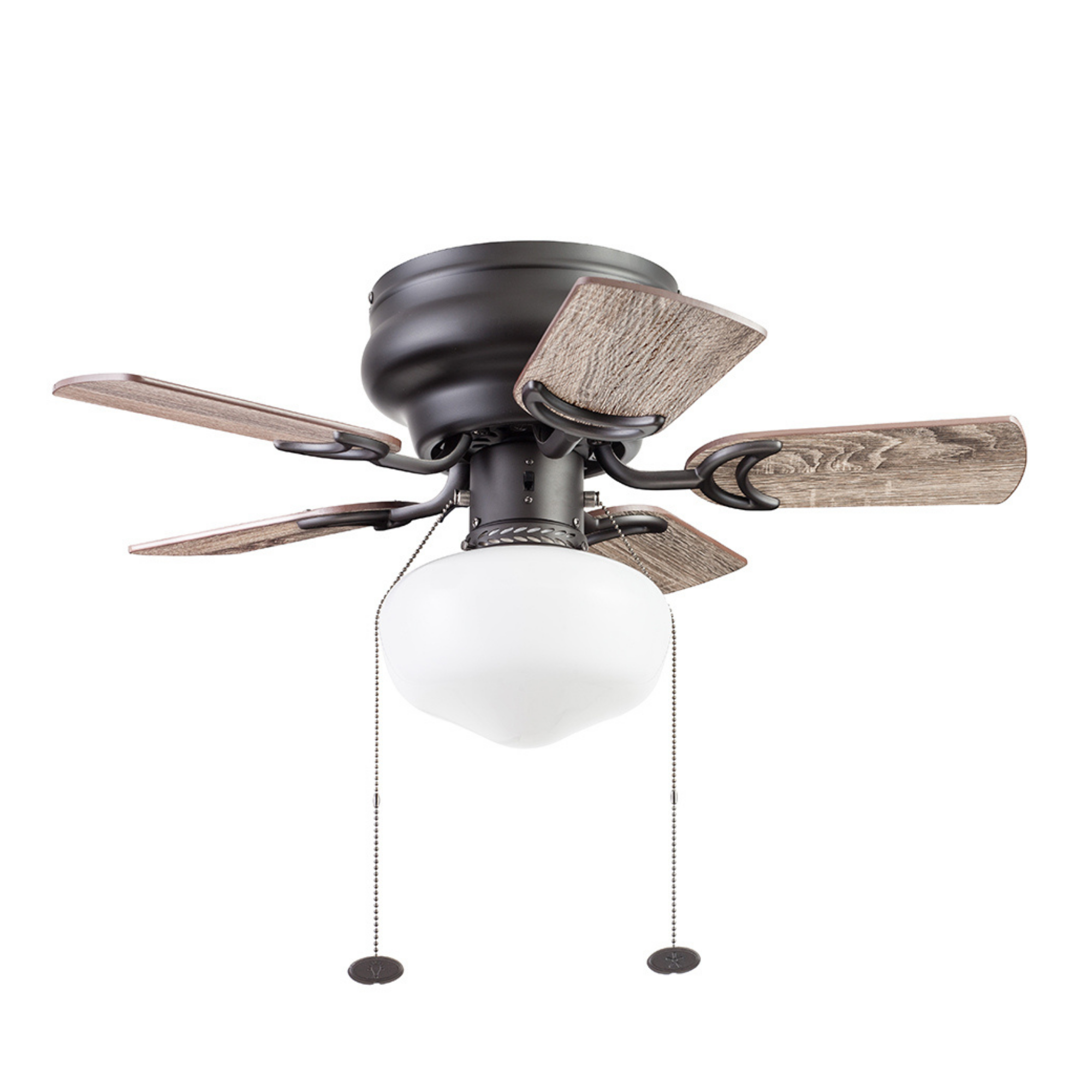 28 Inch Bronze Ceiling Fan with Pull Chain - Hero Series - Perfect for Living Room, Bedroom, and Outdoor Spaces