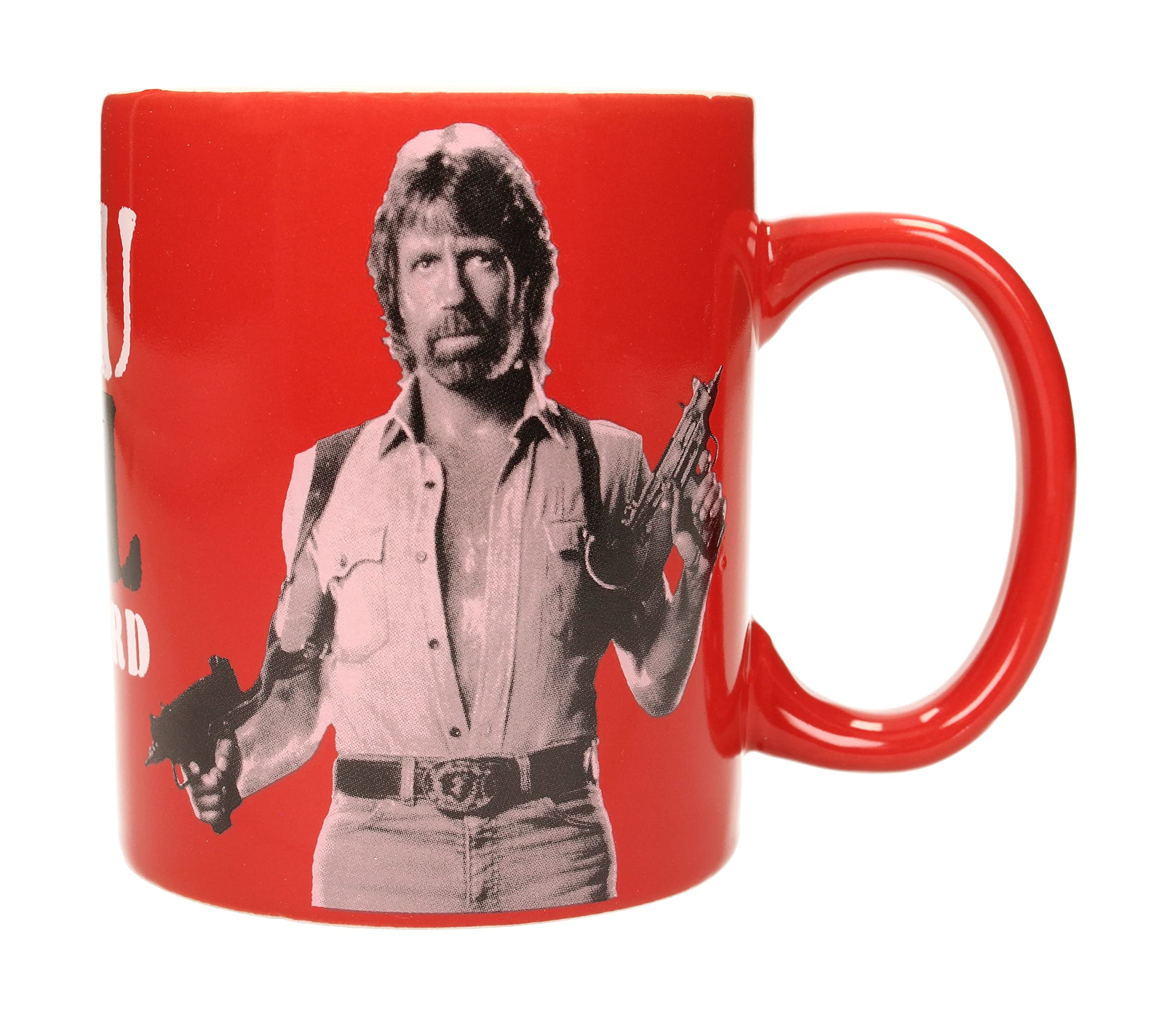 Chuck Norris Funny Coffee Mug - 'See You in Hell' Novelty Ceramic Cup - Perfect for Office Gifts, Man Cave Decor & Coffee Lovers