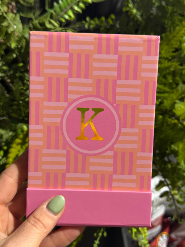Initial Flip Notepad - Personalized Memo Pad for Notes, Lists & Reminders - Perfect for Office, School & Home Organization