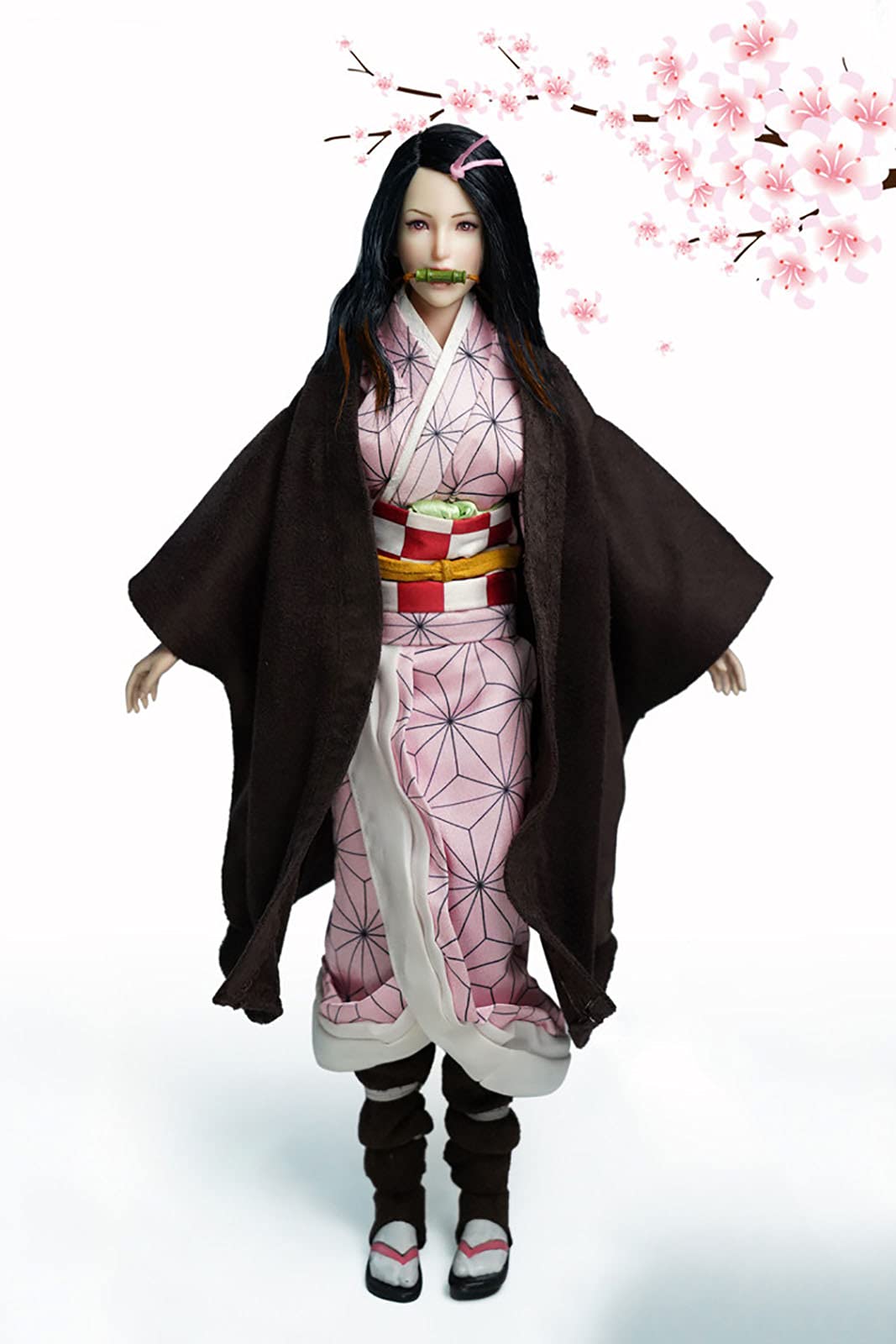 1/6 Scale Demon Slayer Action Figure - Kamado Nezuko Female Outfit Set for 12
