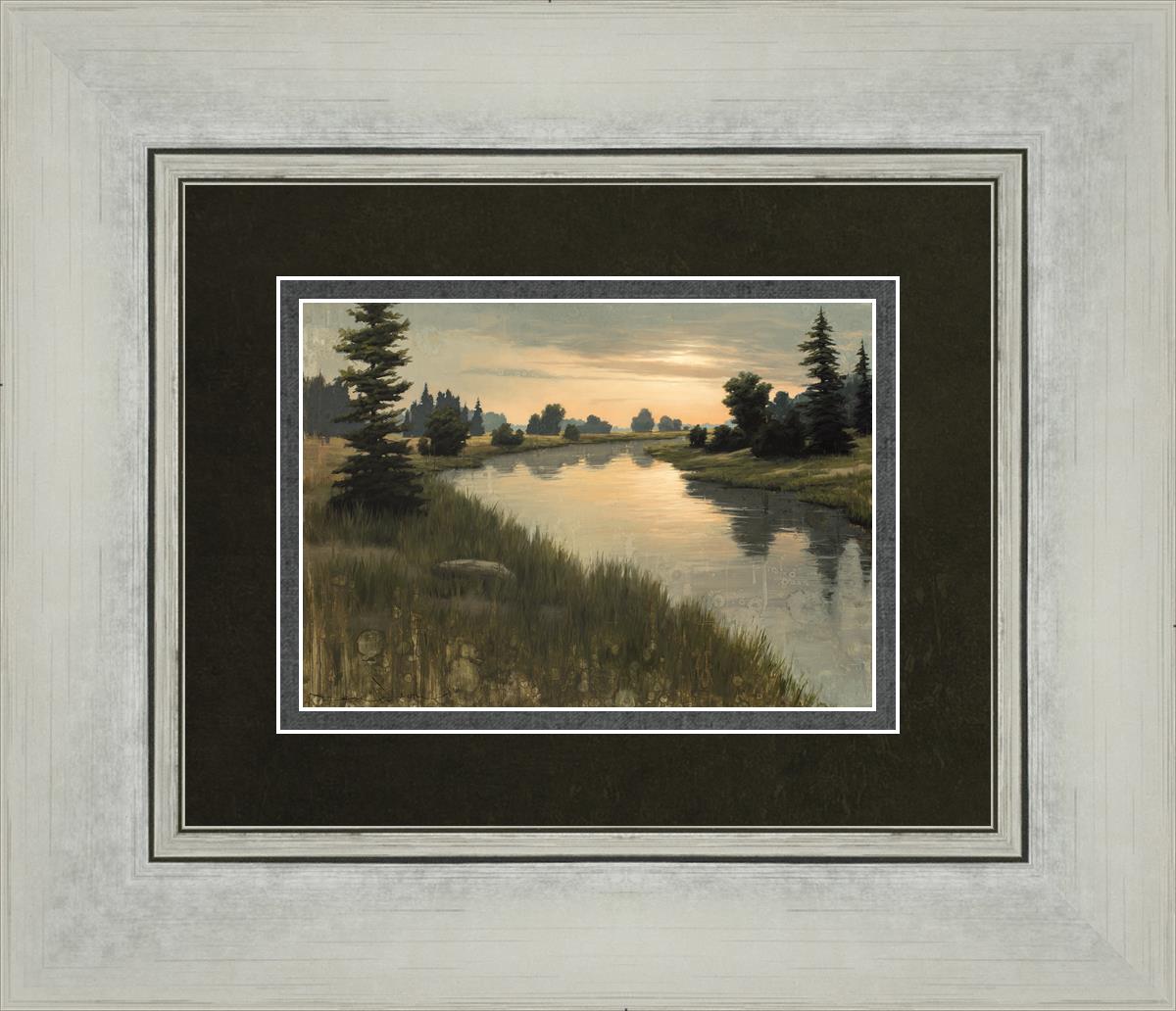 Calming Dusk By Dan Wilson - Relaxing Home Decor Painting for Living Room & Bedroom - Perfect Wall Art for Stress Relief & Meditation Spaces