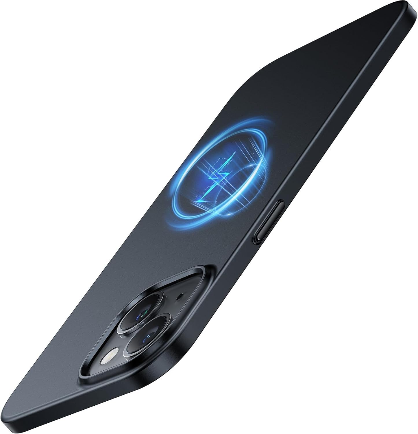 TORRAS Ultra Thin Magnetic Case for iPhone 15 with MagSafe - 19N Strong Magnetic Force, Slim & Invisible Design, Velvety Grip - Hard Protective Phone Cover (Black) | Perfect for Everyday Use, Office & Travel Protection