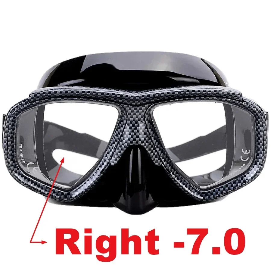 Aleefa Unisex Anti-Fog Swimming Goggles with Tempered Glass Lens for Myopia - PC & Silicone Design - Perfect for Pool, Beach & Competitive Swimming