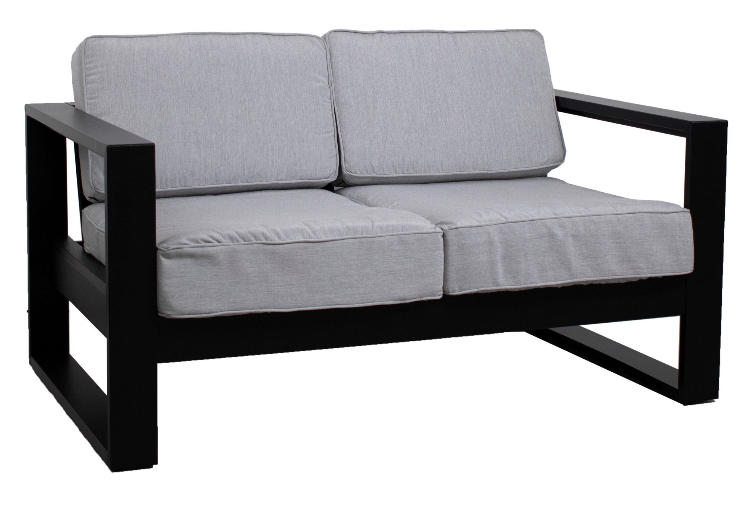 Berlin Gardens Nordic Loveseat - Outdoor Patio Furniture Set with Cushions, Weather-Resistant Steel Frame for Garden, Backyard & Deck - Perfect for Relaxing & Entertaining Guests