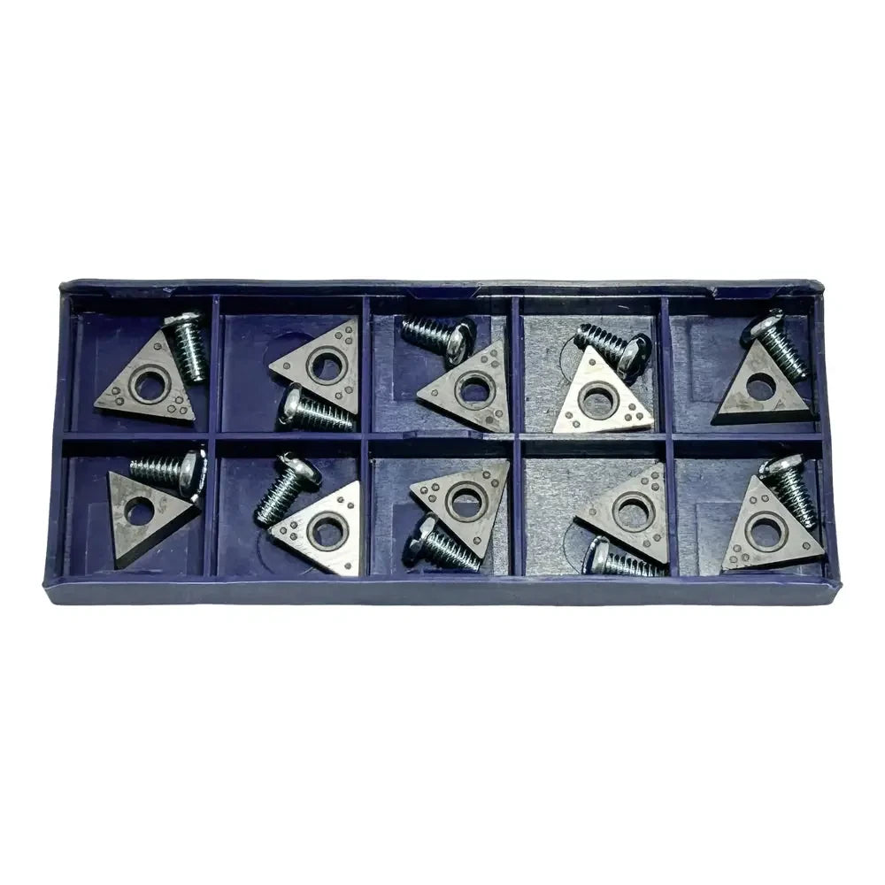 Ammco 40420 Negative Rake Lathe Bits - 10-Piece Set for Metal Turning & Precision Machining | Ideal for Lathe Work, Metalworking, and Industrial Applications