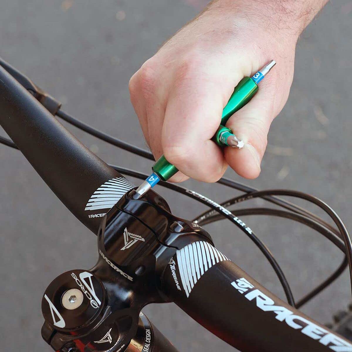 Abbey Bike Tools - 4-in-1 Multi-Function Bicycle Repair Tool for Mountain & Road Bikes | Compact Cycling Accessories for On-the-Go Repairs & Maintenance