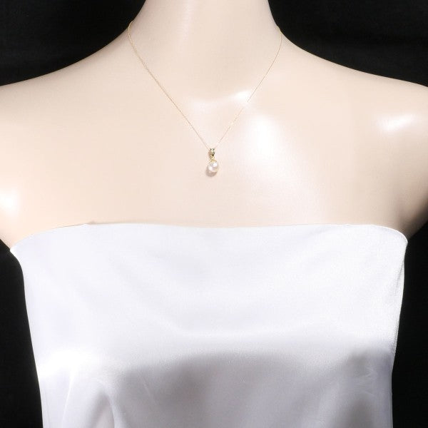 18K Yellow Gold Pearl Necklace for Women - Elegant Bridal Jewelry, Wedding Gift & Anniversary Present - Perfect for Formal Events, Date Nights & Special Occasions