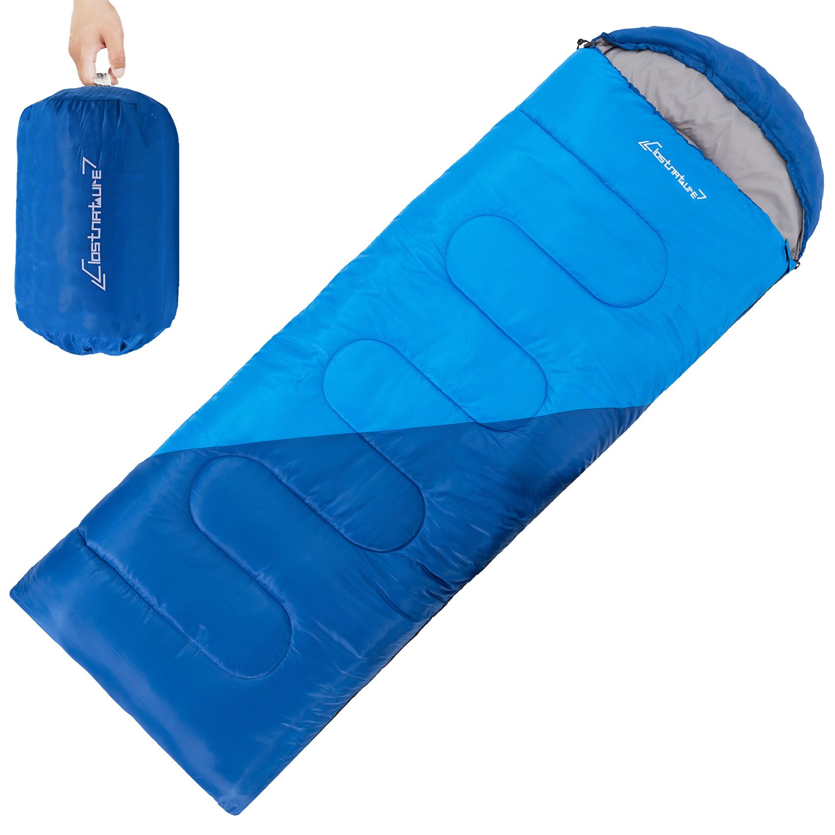 Clostnature Lightweight Sleeping Bag for Adults & Kids - Ultralight Camping & Backpacking Sleeping Bag for Cold Weather - Left Zipper Design with Compression Sack - Perfect for Hiking, Camping, and Outdoor Adventures