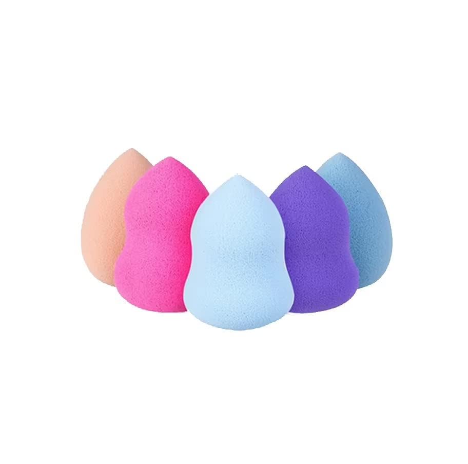 J & H Premium Makeup Sponges & Blenders Set - Latex-Free Beauty Blender for Flawless Foundation, Concealer & Powder Application - Hypoallergenic Cosmetic Sponge for Sensitive Skin (6-Piece Set, Colors & Shapes May Vary) - Perfect for Daily Makeup Routine, Professional Salon Use & Travel Beauty Essentials