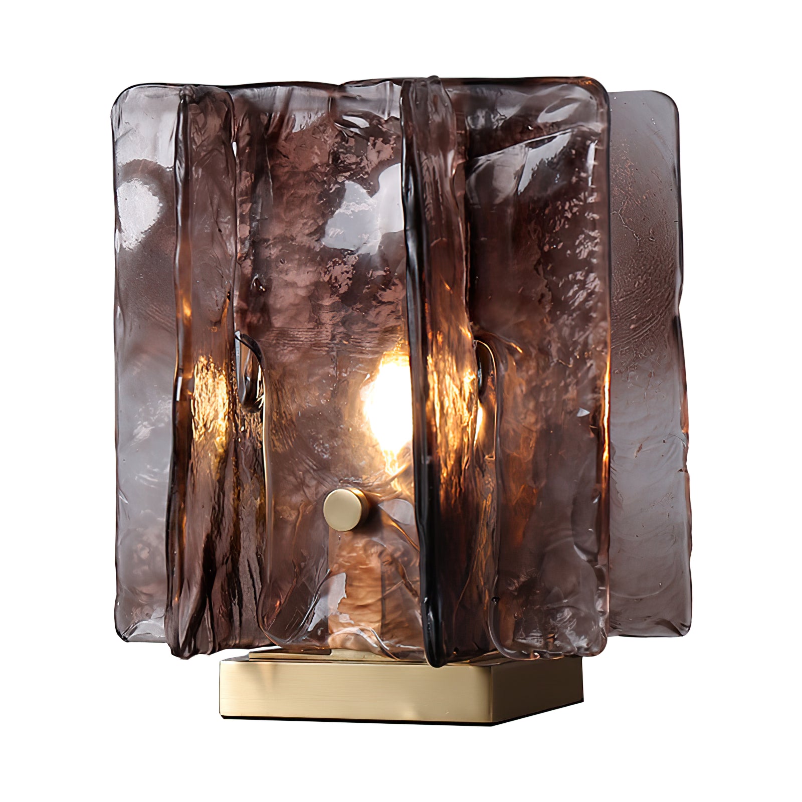 Amber LED Building Block Table Lamp - Modern Nightstand Light for Bedroom, Office, and Kids Room Decor - Perfect for Reading, Relaxing, and Creating Cozy Atmosphere