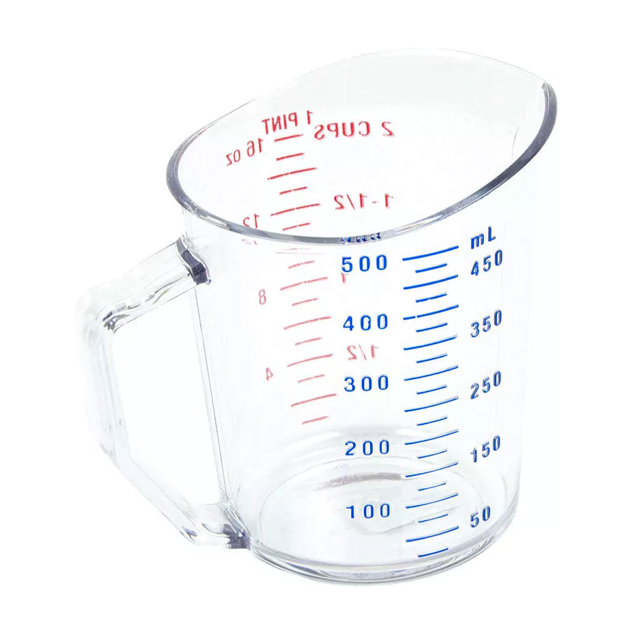 Cambro 50MCCW135 Camwear 1 Pint (16 oz) Clear Polycarbonate Measuring Cup - Durable Kitchen Tool for Baking, Cooking & Liquid Measurement - Ideal for Restaurants, Bakeries & Home Chefs