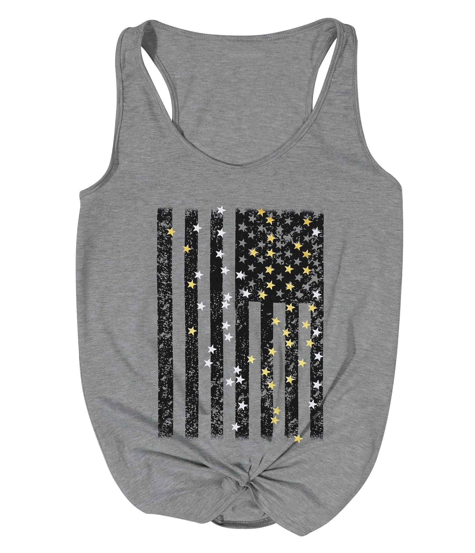 Women's American Flag T-Shirt - USA Independence Day Graphic Tee, Casual Patriotic Top for 4th of July Celebrations & Summer Outfits