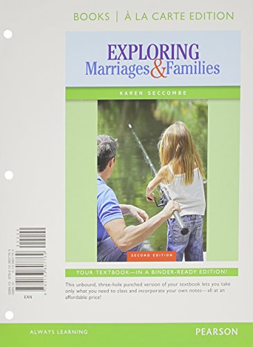 Exploring Marriages and Families Books a la Carte Edition - Sociology Textbook for College Students | Perfect for Social Science Courses & Family Studies