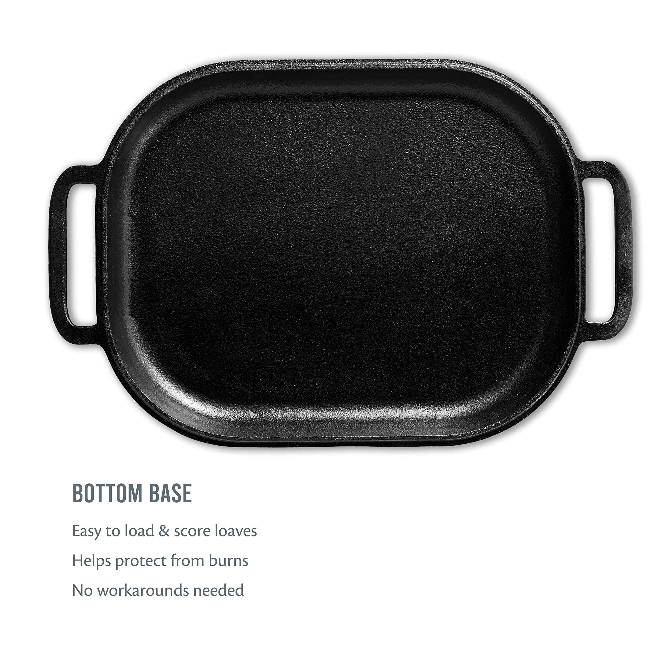 Premium Cast Iron Bread Pan with Lid - USA Made Dutch Oven Loaf Pan for Homemade Sourdough, Artisan Bread Baking | Perfect for Kitchen, Camping & Outdoor Cooking